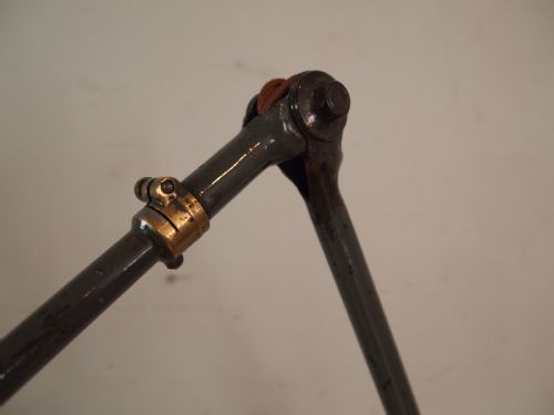 LAMP STUNNING DUGDILLS INDUSTRIAL ANGLE POISE TABLE DESK LAMP C1930 - ADDITIONAL PHOTO 7