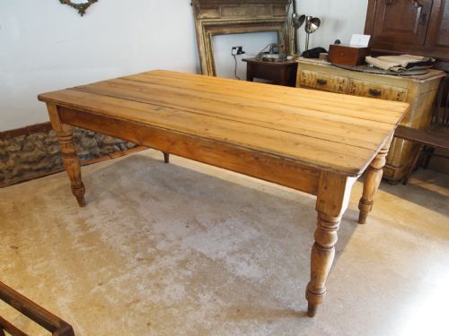 table refectory dining farmhouse victorian pine c1880 - CATEGORY: ANTIQUE TABLES - DATED VICTORIAN