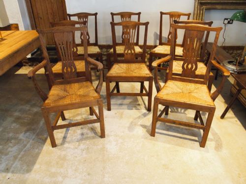 CHAIRS RARE SET OF GEORGE III OAK KITCHEN DINING CLARKSON WOLVERHAMPTON C1800 - ADDITIONAL PHOTO 4