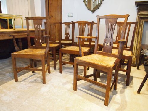 CHAIRS RARE SET OF GEORGE III OAK KITCHEN DINING CLARKSON WOLVERHAMPTON C1800 - ADDITIONAL PHOTO 10