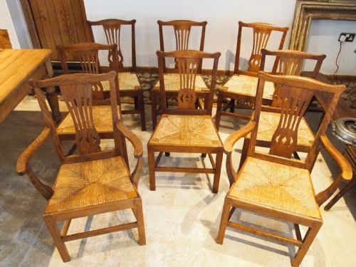 CHAIRS RARE SET OF GEORGE III OAK KITCHEN DINING CLARKSON WOLVERHAMPTON C1800 - ADDITIONAL PHOTO 13