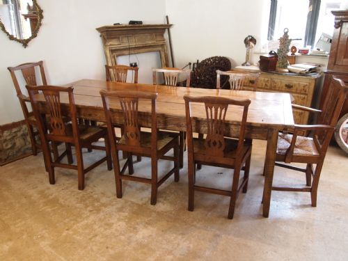 CHAIRS RARE SET OF GEORGE III OAK KITCHEN DINING CLARKSON WOLVERHAMPTON C1800 - ADDITIONAL PHOTO 15