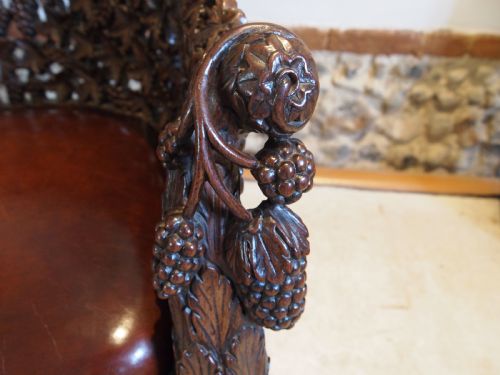 CHAIR 'THE FINEST' BURMESE EASY CHAIR VICTORIAN PERIOD C1880 - ADDITIONAL PHOTO 4