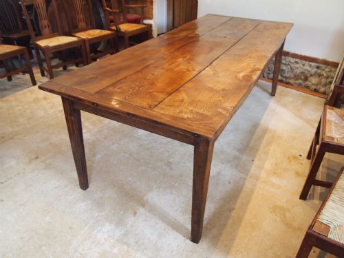 TABLE FRENCH ELM REFECTORY DINING FARMHOUSE C1900 - ADDITIONAL PHOTO 9