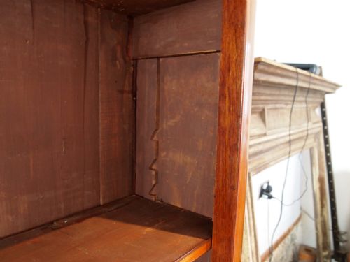 BOOKCASE EARLY VICTORIAN MAHOGANY ADJUSTABLE SHELVES C1840 - ADDITIONAL PHOTO 5