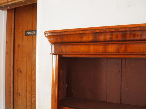 BOOKCASE EARLY VICTORIAN MAHOGANY ADJUSTABLE SHELVES C1840 - ADDITIONAL PHOTO 6