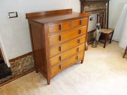 CHEST OF DRAWERS FINE ART DECO OAK MANNER OF HEALS C1920 - ADDITIONAL PHOTO 7
