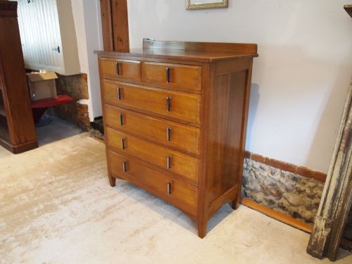 CHEST OF DRAWERS FINE ART DECO OAK MANNER OF HEALS C1920 - ADDITIONAL PHOTO 9