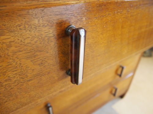 CHEST OF DRAWERS FINE ART DECO OAK MANNER OF HEALS C1920 - ADDITIONAL PHOTO 11