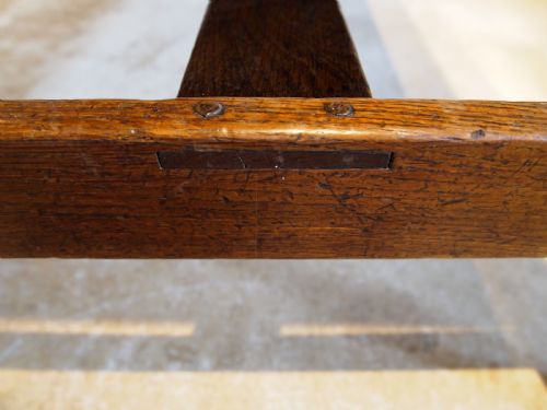 TABLE RARE STUNNING GEORGE III OAK REFECTORY FARMHOUSE DINING C1800 - ADDITIONAL PHOTO 5