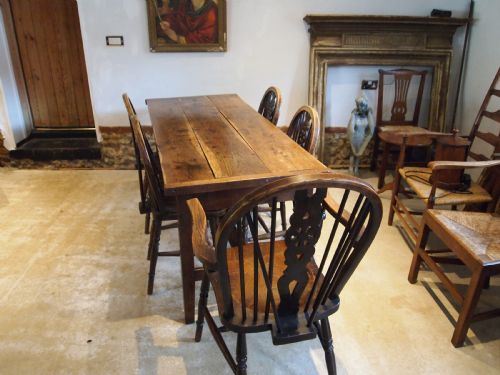 TABLE RARE STUNNING GEORGE III OAK REFECTORY FARMHOUSE DINING C1800 - ADDITIONAL PHOTO 6