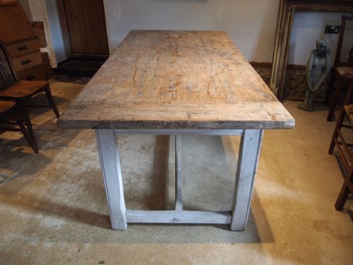 TABLE REFECTORY FARMHOUSE DINING GEORGE IV SCRUB TOP C1820 - ADDITIONAL PHOTO 1