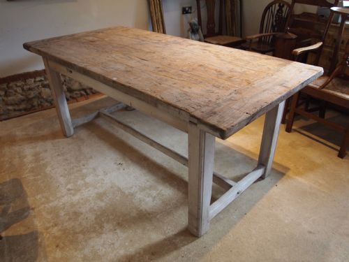 TABLE REFECTORY FARMHOUSE DINING GEORGE IV SCRUB TOP C1820 - ADDITIONAL PHOTO 7