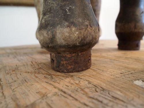 SKITTLES VICTORIAN PUB SKITTLES BEECH AND IRON C1890 - ADDITIONAL PHOTO 1