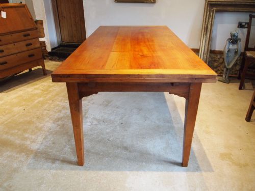 TABLE RARE EXTENDING REFECTORY FARMHOUSE FRENCH CHERRYWOOD C1890 - ADDITIONAL PHOTO 7