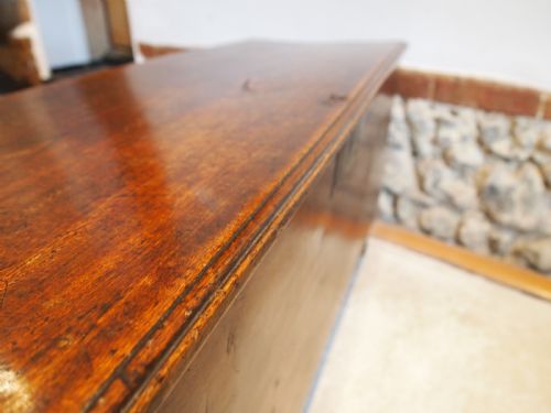 COFFER CHEST OR TRUNK RARE SMALL SIX PLANK ELM 17TH CENTURY C1690 - ADDITIONAL PHOTO 3
