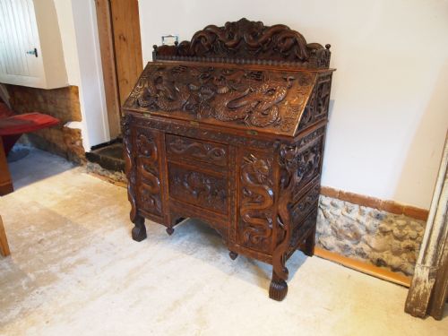 BUREAU STUNNING CHINESE DESK BUREAU HUALI 19TH CENTURY C1890 - ADDITIONAL PHOTO 1