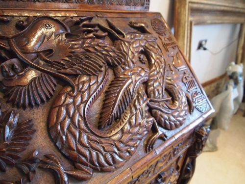 BUREAU STUNNING CHINESE DESK BUREAU HUALI 19TH CENTURY C1890 - ADDITIONAL PHOTO 11