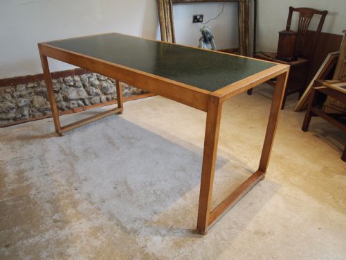 desk art deco manner of heals modernist beech c1930 - CATEGORY: ANTIQUE TABLES - DATED 1930
