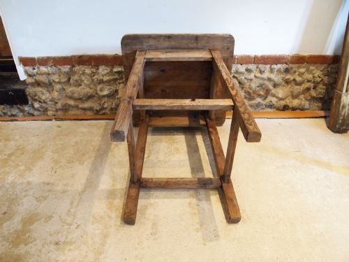 TABLE WONDERFUL RUSTIC VICTORIAN LAMP HALL SIDE C1890 - ADDITIONAL PHOTO 3