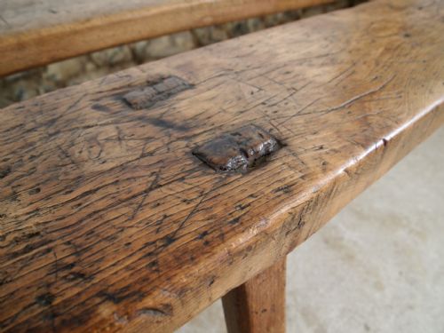 BENCHES STUNNING PAIR OF GEORGE III REFECTORY ELM AND BEECH C1800 - ADDITIONAL PHOTO 8