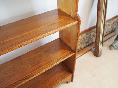 BOOKCASE WONDERFUL MANNER OF HEALS OAK C1920 - ADDITIONAL PHOTO 4