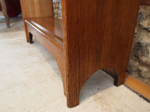 BOOKCASE WONDERFUL MANNER OF HEALS OAK C1920 - ADDITIONAL PHOTO 6