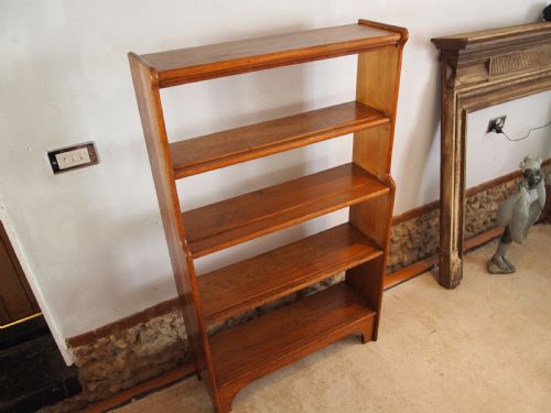 BOOKCASE WONDERFUL MANNER OF HEALS OAK C1920 - ADDITIONAL PHOTO 12