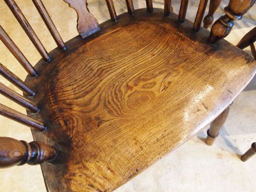 CHAIRS WINDSOR WONDERFUL RARE SET OF SIX LOW HOOP BACK C1830 - ADDITIONAL PHOTO 1