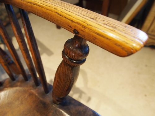CHAIRS WINDSOR WONDERFUL RARE SET OF SIX LOW HOOP BACK C1830 - ADDITIONAL PHOTO 2