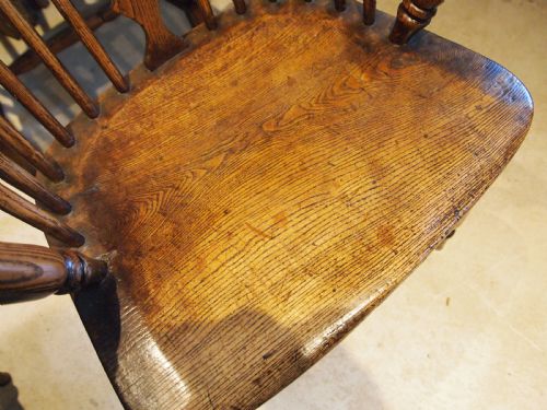 CHAIRS WINDSOR WONDERFUL RARE SET OF SIX LOW HOOP BACK C1830 - ADDITIONAL PHOTO 10