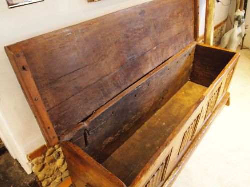 COFFER CHEST RARE 16TH CENTURY OAK FRENCH RENAISSANCE C1550 - ADDITIONAL PHOTO 10