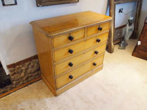 CHEST OF DRAWERS STUNNING ORIGINAL PAINT VICTORIAN C1840 - ADDITIONAL PHOTO 12