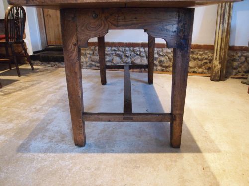 TABLE STUNNING GEORGE III ELM TWO PLANK REFECTORY FARMHOUSE DINING C1780 - ADDITIONAL PHOTO 10