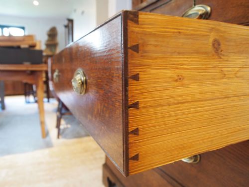 CHEST OF DRAWERS RARE NORFOLK GEORGE III OAK C1790 - ADDITIONAL PHOTO 5