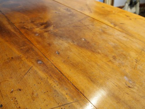 TABLE RARE FRENCH APPLE WOOD REFECTORY FARMHOUSE DINING SEATS 10 C1840 - ADDITIONAL PHOTO 10