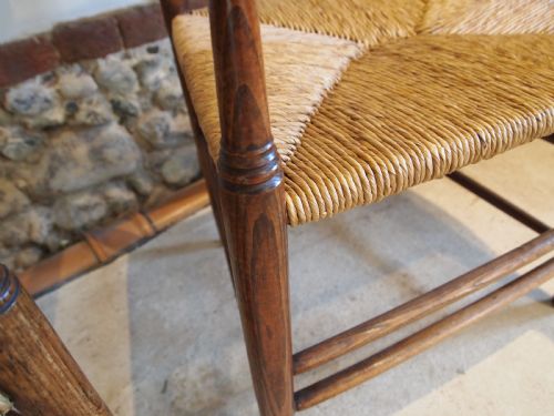 CHAIRS RARE PAIR OF PHILIP CLISSETT ARTS AND CRAFTS LADDERBACK ARMCHAIRS C1890 - ADDITIONAL PHOTO 8