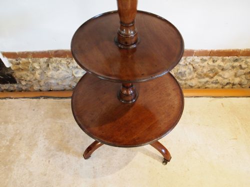 RARE CAMPAIGN MILITARY GEORGE III MAHOGANY DUMB WAITER TABLE C1800 - ADDITIONAL PHOTO 11