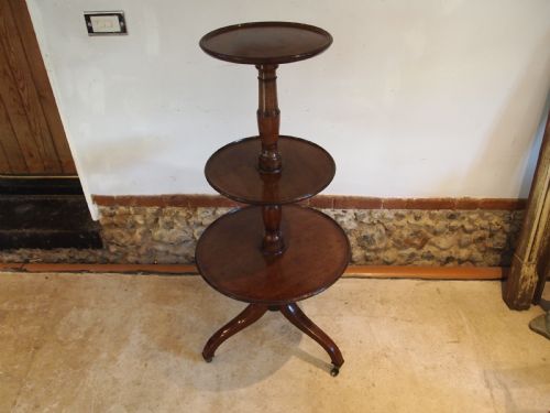 RARE CAMPAIGN MILITARY GEORGE III MAHOGANY DUMB WAITER TABLE C1800 - ADDITIONAL PHOTO 12