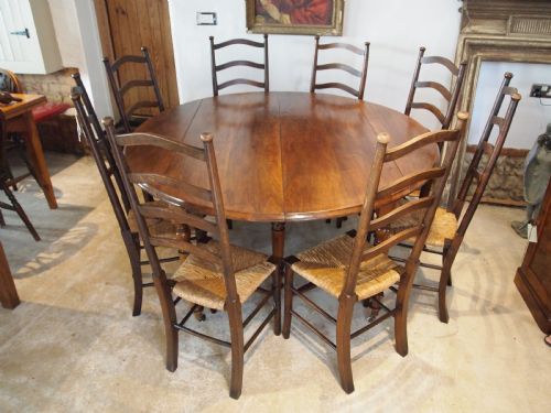 TABLE LARGE FRENCH WALNUT FARMHOUSE DINING KITCHEN C1890 - ADDITIONAL PHOTO 2