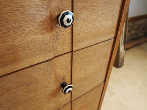 BEDROOM SUITE 3 PIECE BATH CABINET MAKERS OAK ART DECO C1930 - ADDITIONAL PHOTO 6