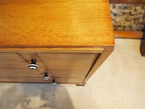 BEDROOM SUITE 3 PIECE BATH CABINET MAKERS OAK ART DECO C1930 - ADDITIONAL PHOTO 7