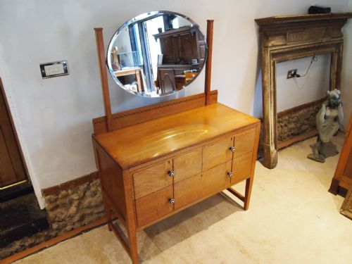 BEDROOM SUITE 3 PIECE BATH CABINET MAKERS OAK ART DECO C1930 - ADDITIONAL PHOTO 10