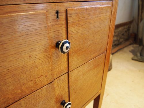 BEDROOM SUITE 3 PIECE BATH CABINET MAKERS OAK ART DECO C1930 - ADDITIONAL PHOTO 12