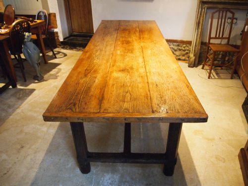 TABLE MAGNIFICENT RARE GEORGE III ASH REFECTORY FARMHOUSE DINING C1800 - ADDITIONAL PHOTO 2