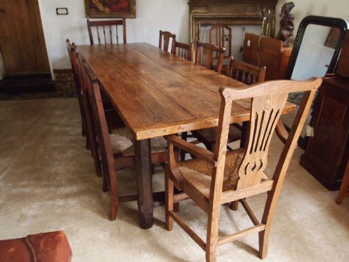 TABLE MAGNIFICENT RARE GEORGE III ASH REFECTORY FARMHOUSE DINING C1800 - ADDITIONAL PHOTO 4