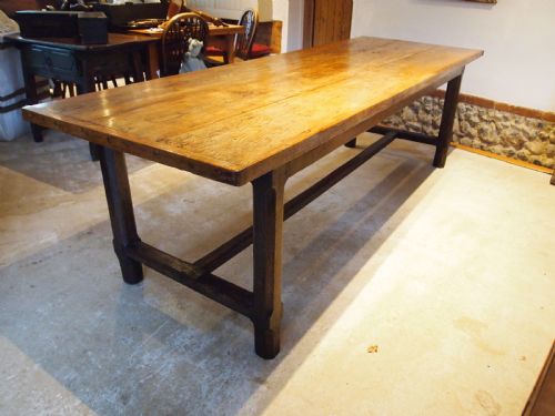 TABLE MAGNIFICENT RARE GEORGE III ASH REFECTORY FARMHOUSE DINING C1800 - ADDITIONAL PHOTO 9