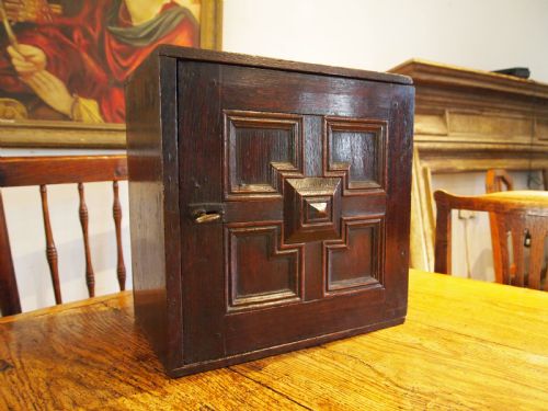 CUPBOARD STUNNING SPICE CABINET CHARLES II OAK C1680 - ADDITIONAL PHOTO 10