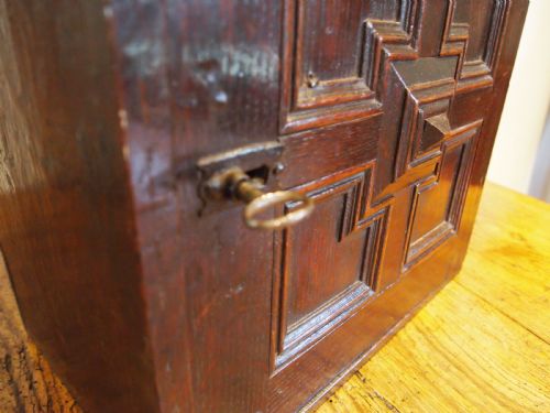 CUPBOARD STUNNING SPICE CABINET CHARLES II OAK C1680 - ADDITIONAL PHOTO 13
