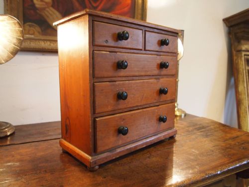 CHEST OF DRAWERS MINIATURE VICTORIAN APPRENTICE CHEST PINE C1880 - ADDITIONAL PHOTO 3